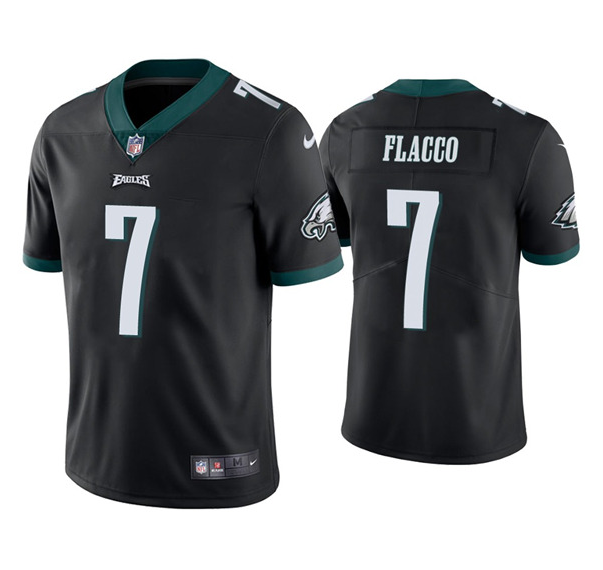 Men's Philadelphia Eagles #7 Joe Flacco Black NFL Vapor Untouchable Limited Stitched Jersey Men's Philadelphia Eagles #7 Joe Flacco Black NFL Vapor Untouchable Limited Stitched Jersey